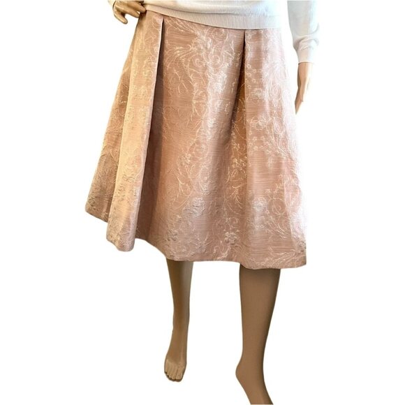 Eva Mendes Floral Brocade Embroidery Skirt Womens Sz 16 - Picture 1 of 10